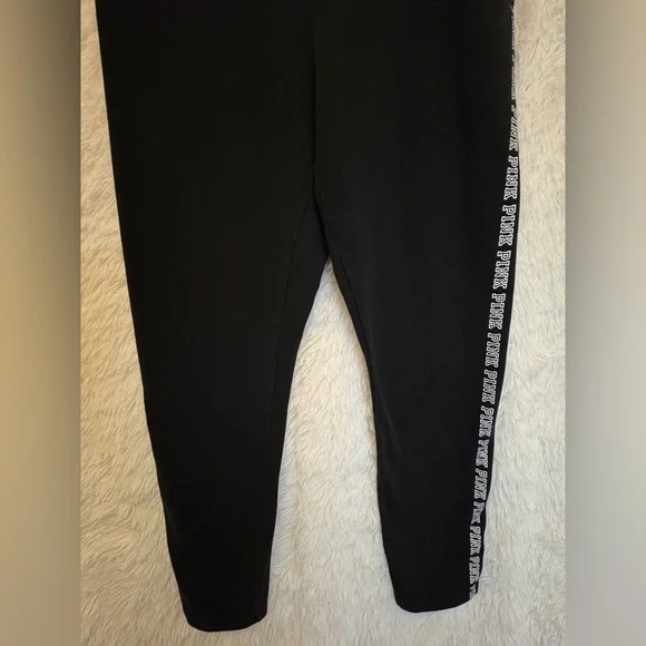 PINK Victoria's Secret High Rise Leggings | Logo Side Stripe | Athletic | XL - Picture 8 of 17